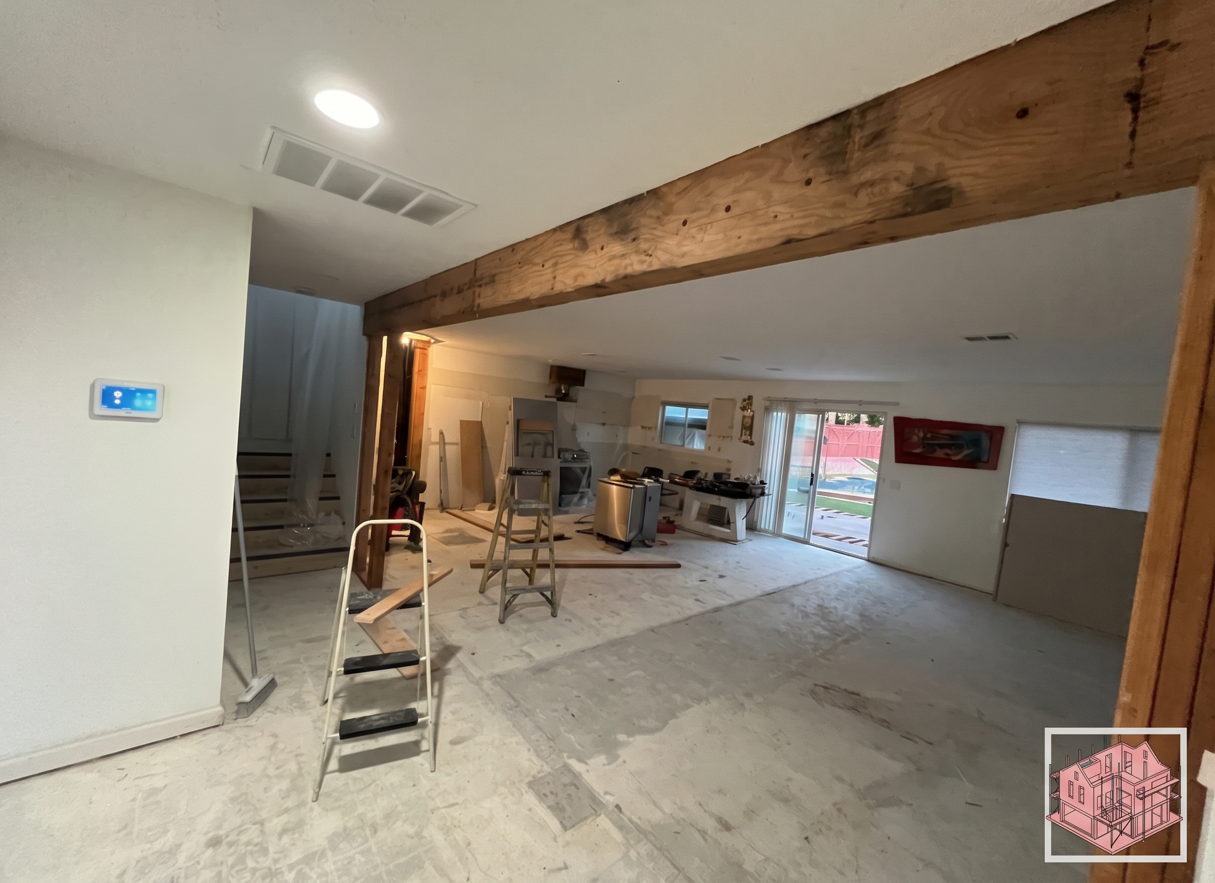 Demolition and beam